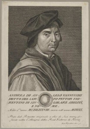 Bildnis des Andrea di Angelo Vannucchi, gen. del Sarto