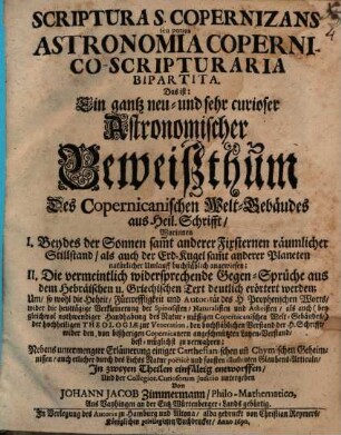 Astronomia Copernico-Scripturaria