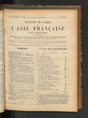 Deuxième Année. Nr. 12. Mars 1902.