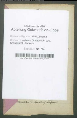 Erblasser: Kröger, Wilhelm; Erblasser: Kröger, Sophie Louise Engel, geb. Dreyer: