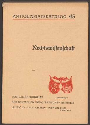 Nr. 45: Rechtswissenschaft