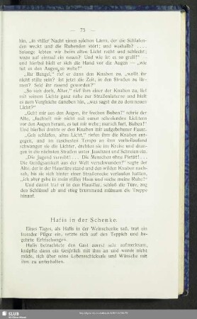 Hafis in der Schenke