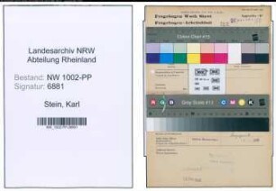 Entnazifizierung Karl Stein , geb. 17.10.1904 (Angestellter)