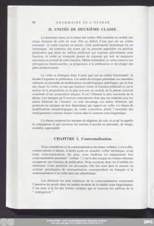 II. Unités De Deuxième Classe