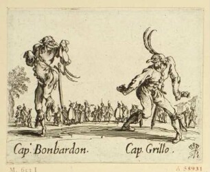 Cap.o Bonbardon und Cap. Grillo, Blatt 12 aus der Serie "Balli di Sfessania"