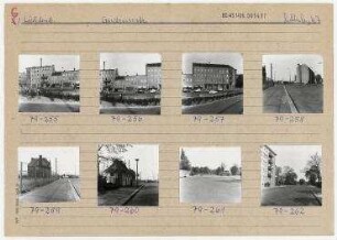 Straßenansichten. Berlin, Lichtenberg, Gudrunstraße/Hagenstraße/Frankfurter Allee/Gotlindestraße