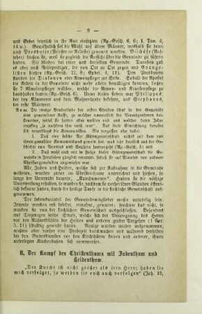 II. Der Kampf des Christenthums mit Judenthum und Heidenthum