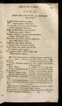 241-253, Ode IX. - Ode XII.