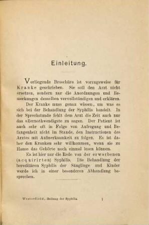 Die Heilung der Syphilis
