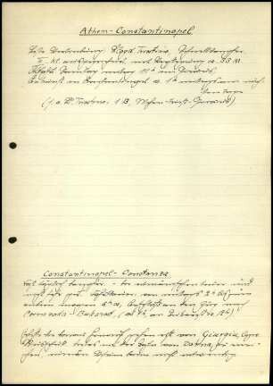 Hinweise Athen - Constantinopel, Constantinopel - Constanza