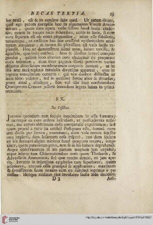 IX: De ossibus