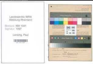 Entnazifizierung Paul Lensing , geb. 02.03.1906 (Schreiner)