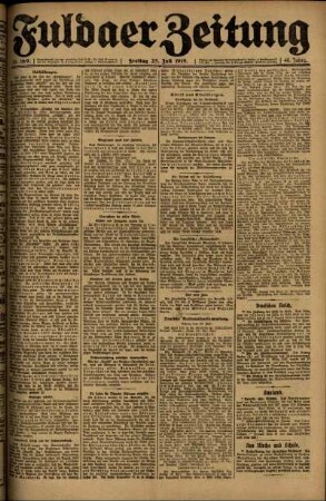 Ausgabe vom Freitag, den 25. Juli 1919.