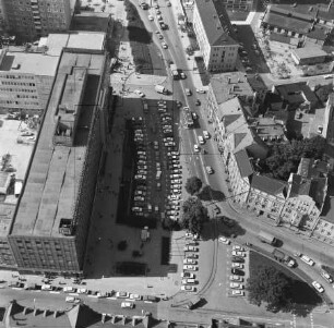 Puschkinplatz in Gera : Blickrichtung Südosten