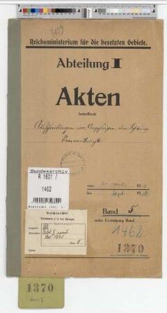Ausschreitungen von Angehörigen der Besatzungstruppen. Sammelberichte: Bd. 5