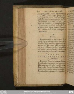 Caput XIV De Sacramentis Novi Testamenti.