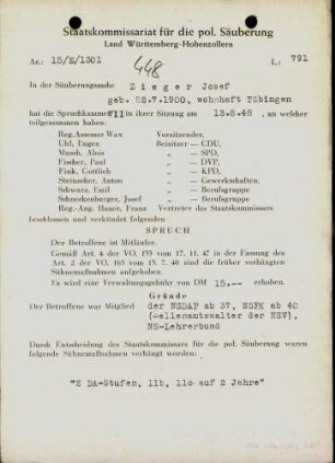 Zieger, Josef