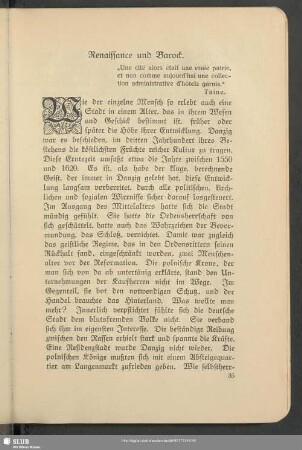 Renaissance und Barock
