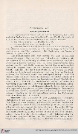 Neolithische Zeit