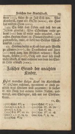 Falscher Grund der unächten Kinder.