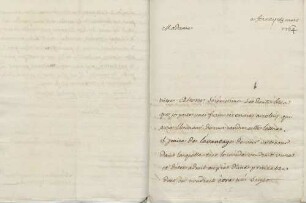 Voltaire an Karoline Luise von Baden (Ferney-Voltaire)