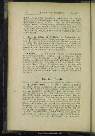 Aus der Praxis