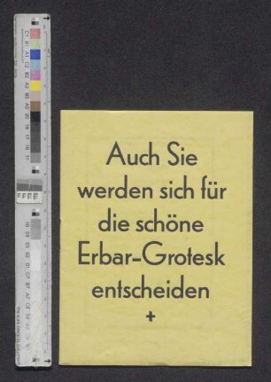 Die schöne Erbar-Grotesk : ...
