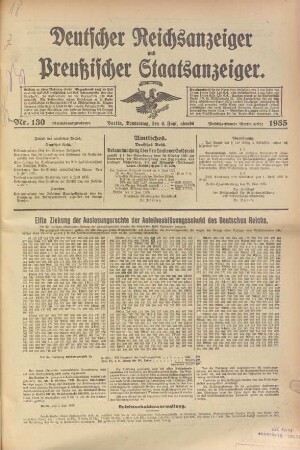 Deutscher Reichsanzeiger und Preußischer Staatsanzeiger