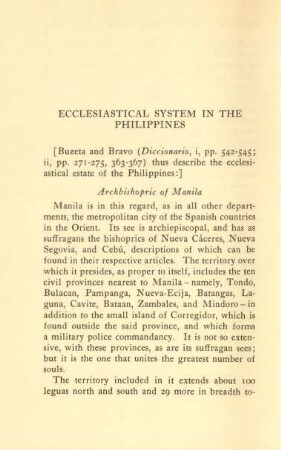 Ecclesiastical system in the Philippines