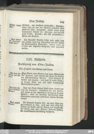 LIII. Abschnitt. Fortsetzung von Ober-Italien. Die Staaten von Genua und Lucca.