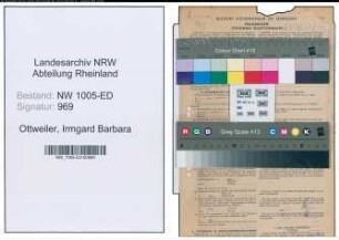 Entnazifizierung Irmgard Barbara Ottweiler , geb. 01.10.1909 (Kindergaertnerin)