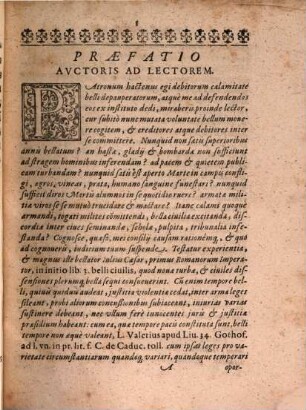 Praeludivm Belli Civilis Inter Rigorosos Creditores & calamitosos debitores : Super Censibus Et Pensionibus praeteritorum annorum