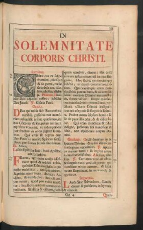 In Solemnitate Corporis Christi.