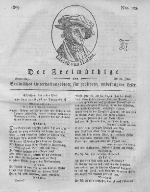 Nro. 123., Donnerstag, den 22. Juni 1809