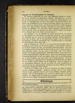 Kriegskost und Gesundheitszustand der Schuljugend