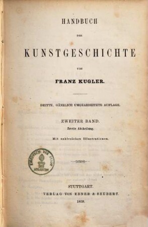 Handbuch der Kunstgeschichte, 2,2