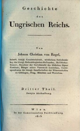 Geschichte des Ungrischen Reichs. 3,2