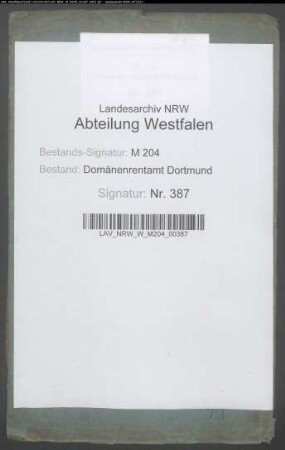 Veräußerung eines Gartengrundstücks am Grünen Wege in Hörde an Friedrich Demmer in Hörde gegen Erbzins