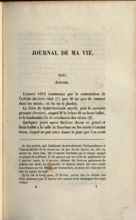 Journal de ma vie : mémoires du Maréchal de Bassompierre. 2