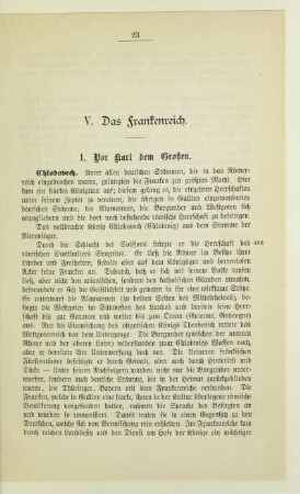 V. Das Frankenreich