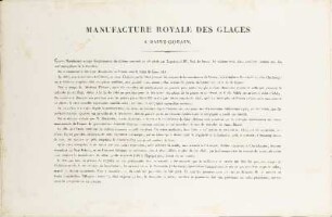 Manufacture Royale Des Glaces A Saint-Gobain.