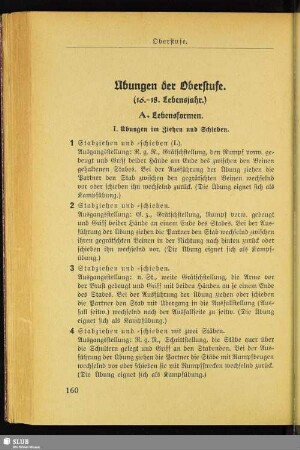 Übungen der Oberstufe (16.-18. Lebensjahr)