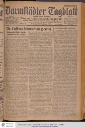 31.01.1925 (Samstag)