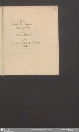 Ueber Karls des Grossen Eroberungskriege. Zur Feier seines Todestags d. 28 Jan. 1816