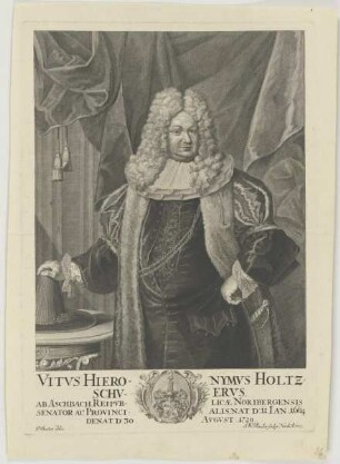 Bildnis des Vitvs Hieronymvs Holtzschvervs ab Aschbach