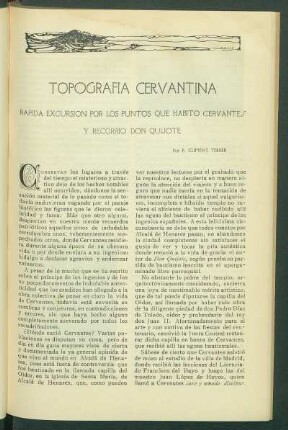 Topografía cervantina