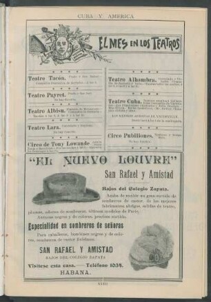 El mes en los teatros