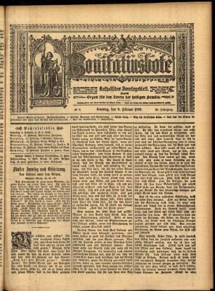 Erste Ausgabe vom Sonntag, den 09. Februar 1908.