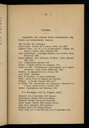 91-92, Literatur
