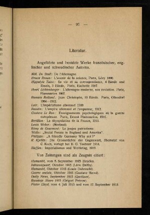 91-92, Literatur